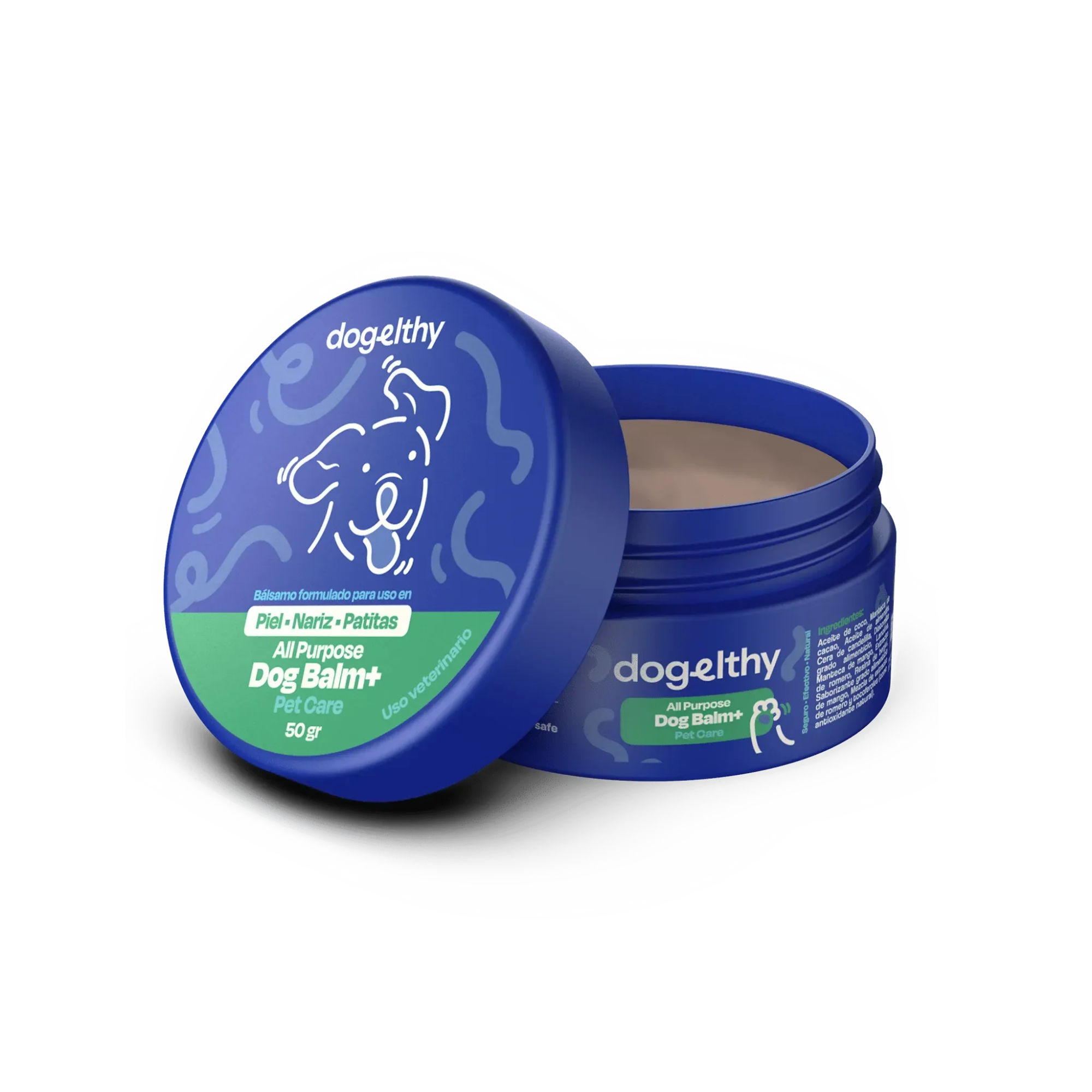 Bálsamo para Piel-Nariz- Patitas de Perro - Dog Balm  Tarro 50g